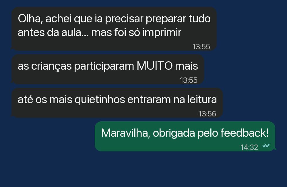 Depoimento de professora via WhatsApp 1
